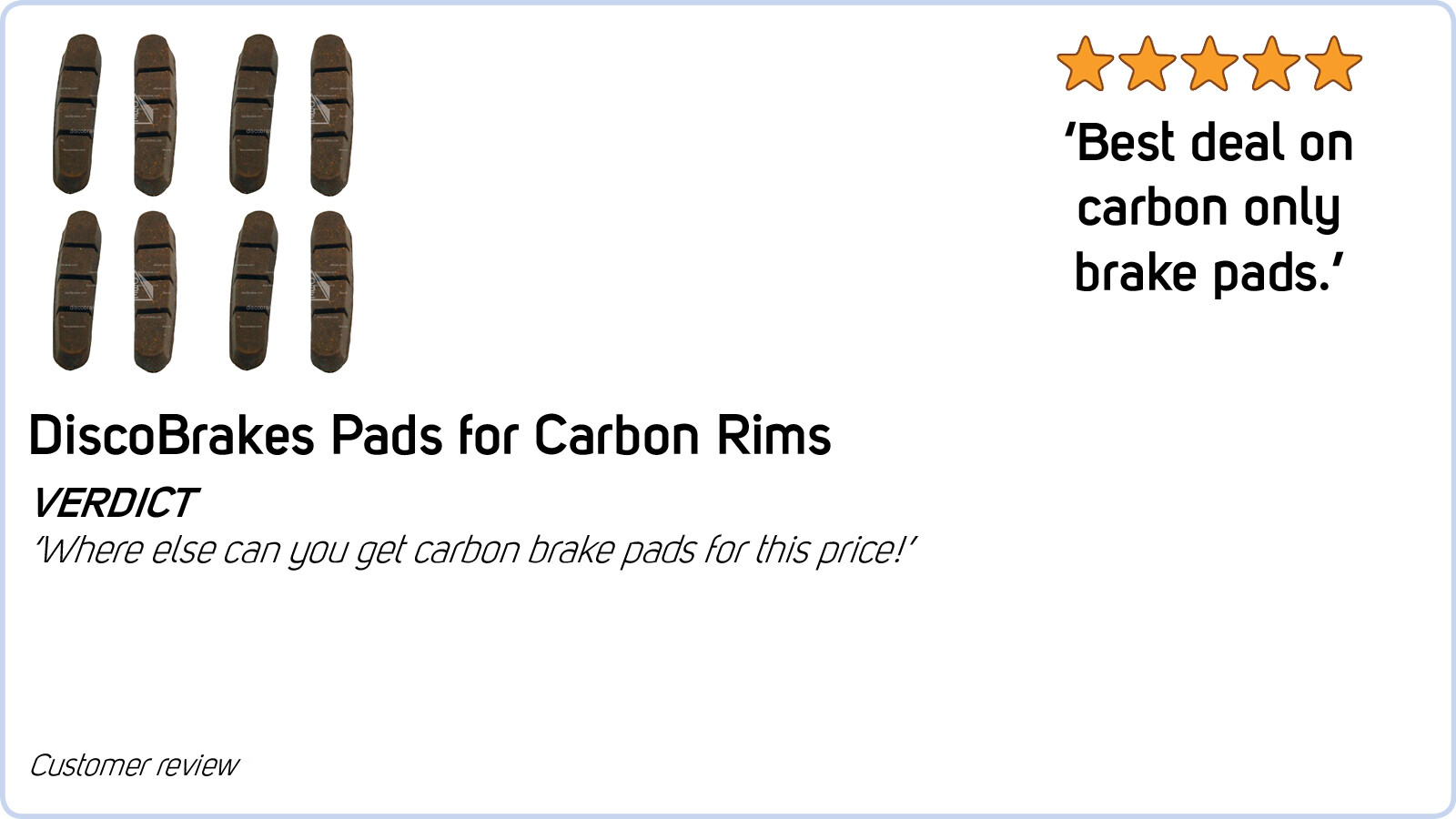 Rubber Brake Pad Inserts for Campagnolo Record & Chorus Road Brake Shoes, Campag