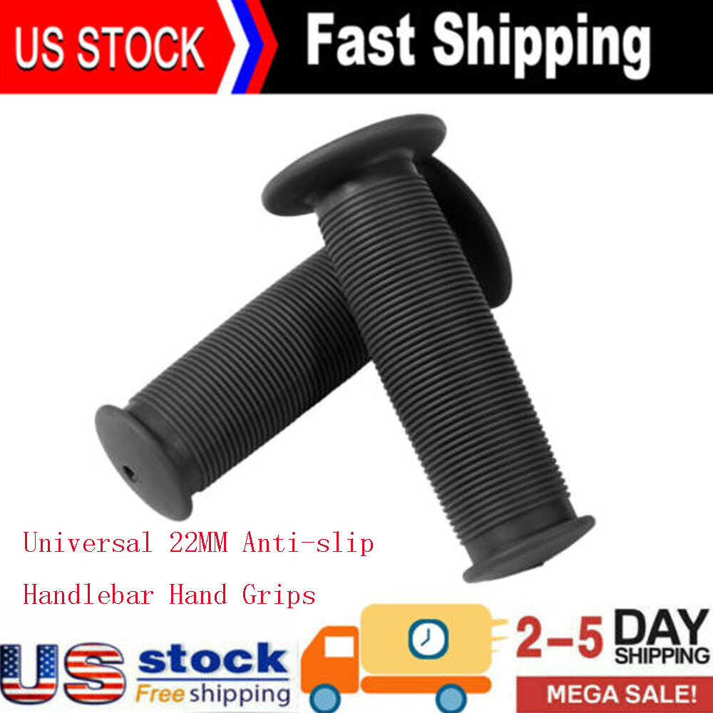 2Pcs Motorcycle Scooter Bicycle Anti-Slip Soft Rubber Handlebar Hand Grip Cover