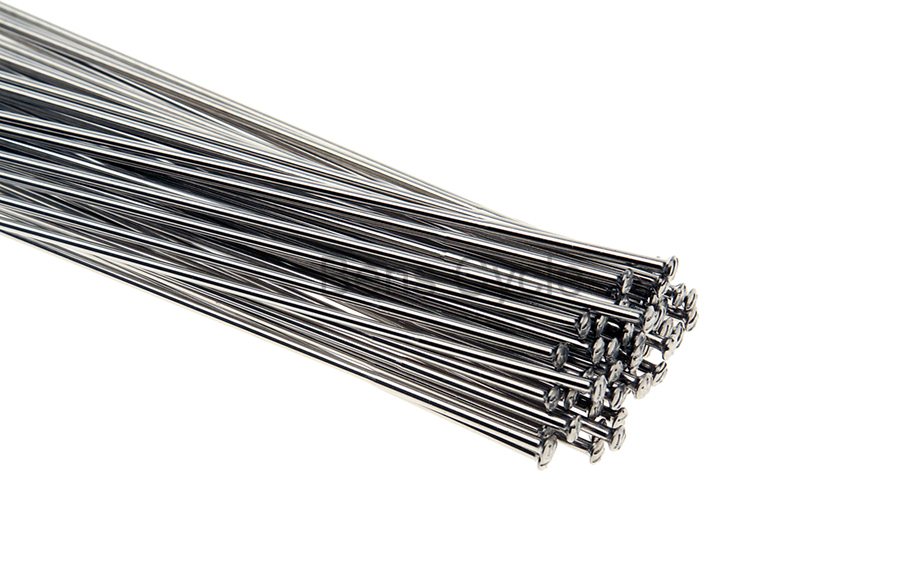 Wheelsmith DB15 Direct Pull Spokes Double Butted 268mm 15g Lot of 10 Silver NEW