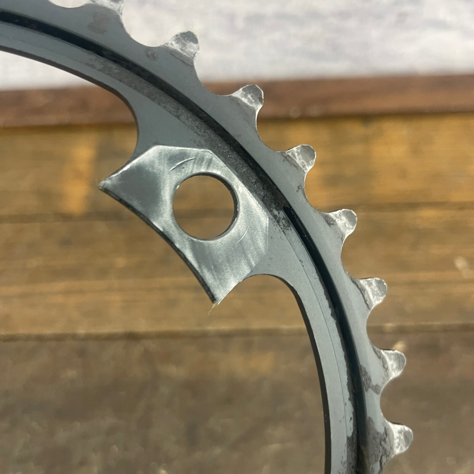 Vintage Shimano Ultegra Chainring 36 Tooth 36t 110 BCD 4 arm Asymmetric 52-36