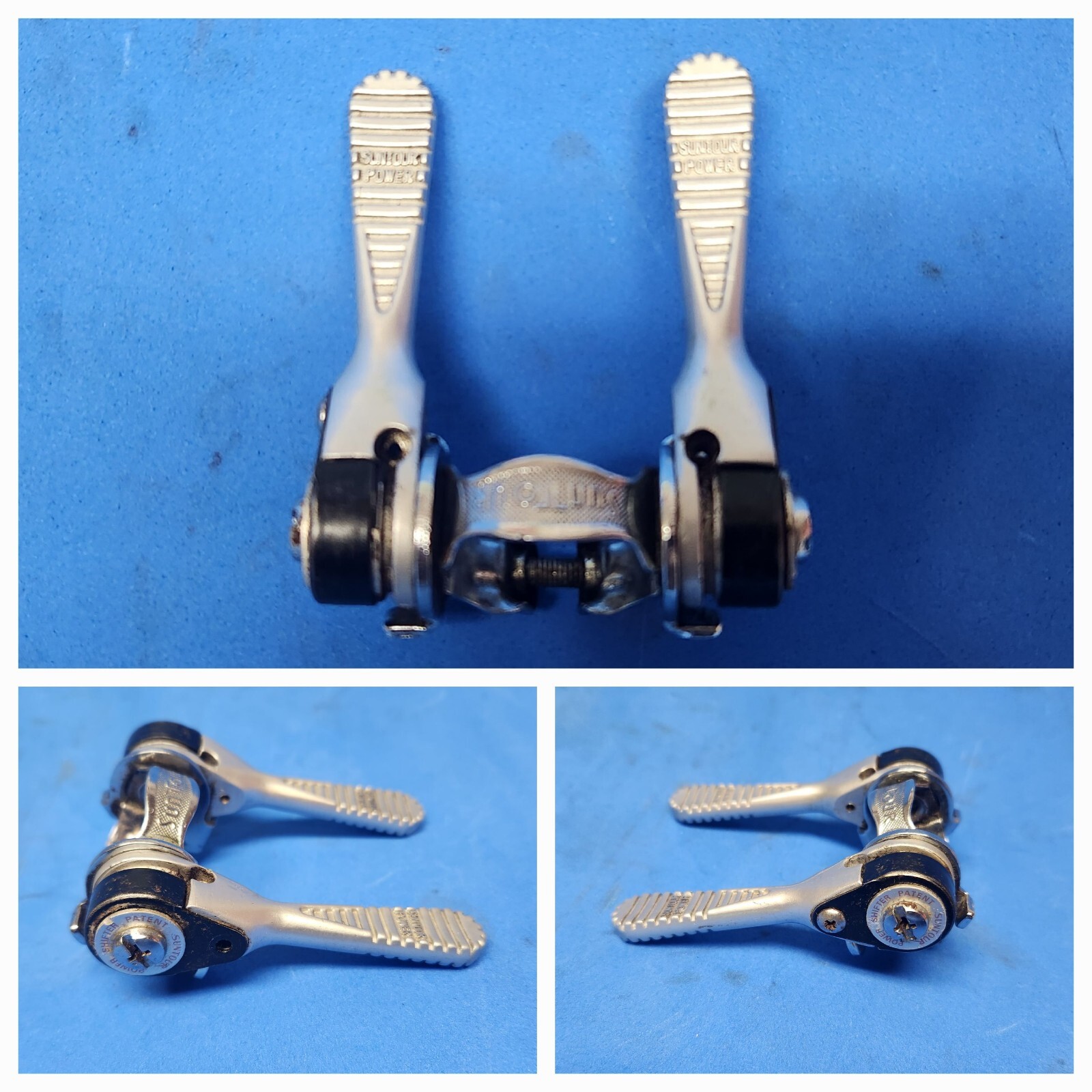 Suntour Power Shifter Ratchet Down Tube Clamp Friction Shifter 5s 6s