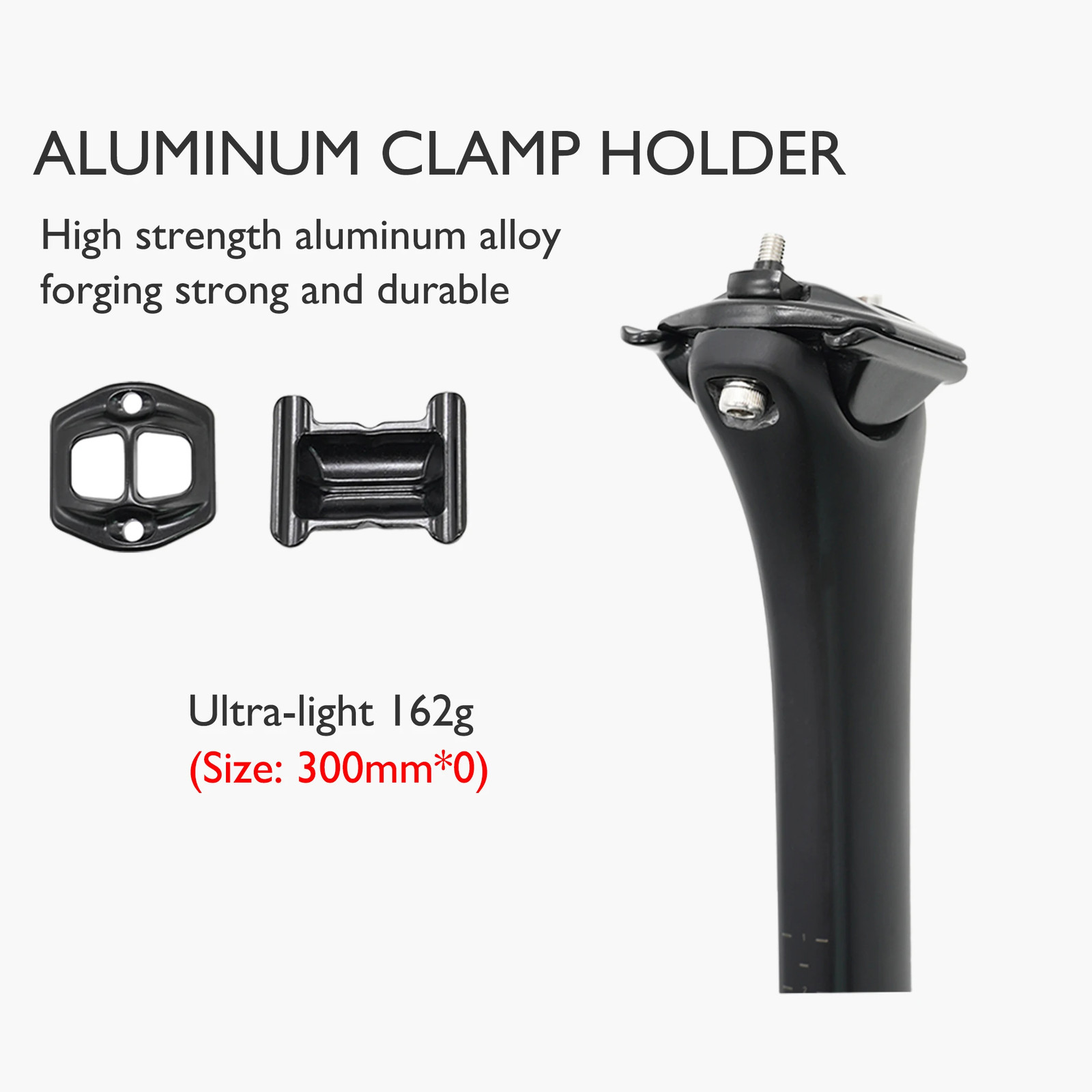 Carbon Fiber Seatpost Ultralight Road Bike Seatpost Matte 300mm/380mm 0mm Offset