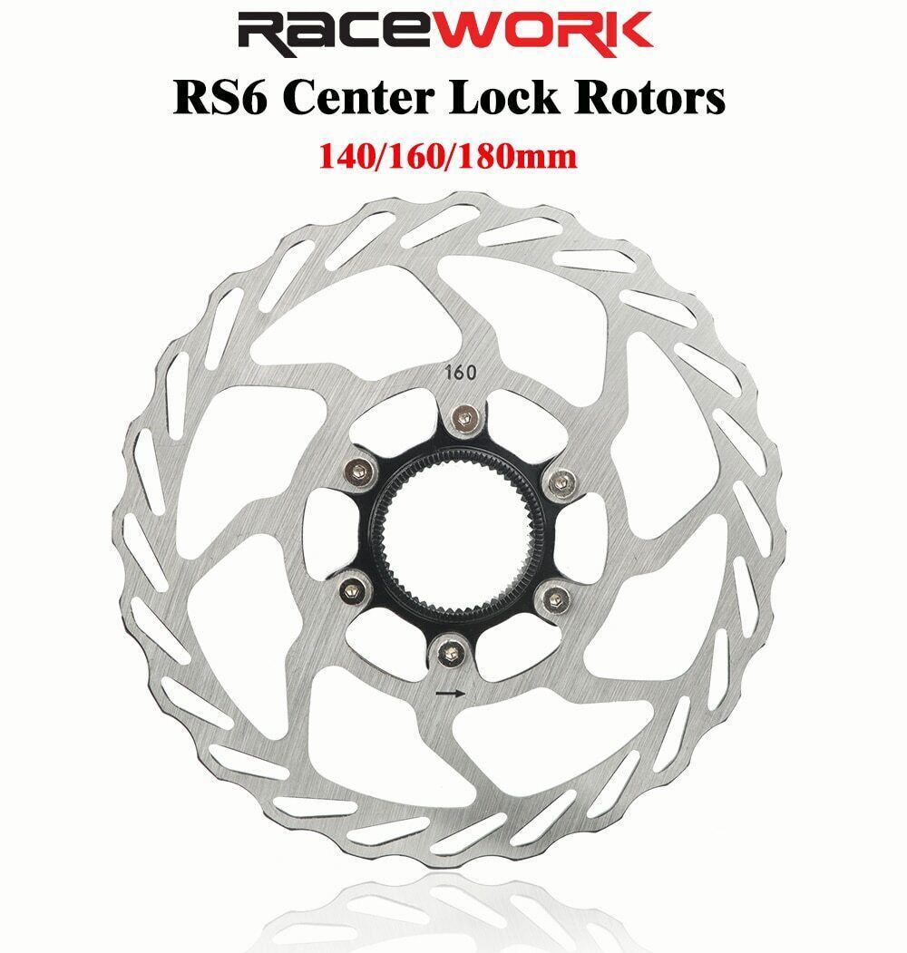 RACEWORK Bicycle Disc Brake Rotor Center Lock 140/160/180mm Bike Rotors