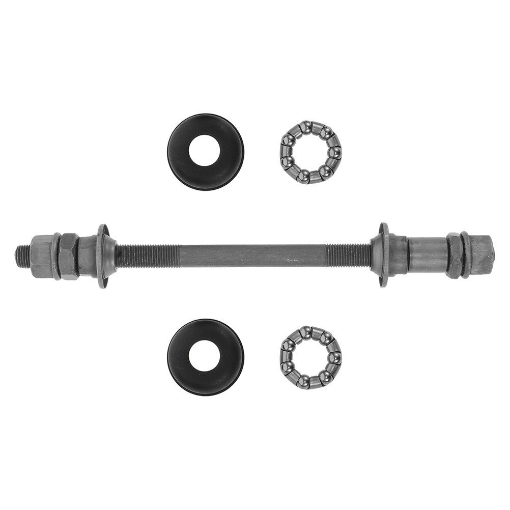 1 Sets Bicycle Axle Bearings Kit 140 Mm Front Hub Axle Bicycle Hollow Hub Shaft