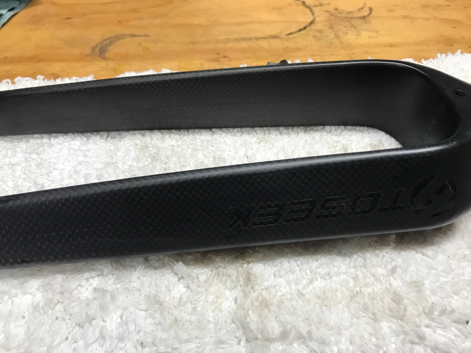 TOSEEK 1-1/8″ Full Carbon MTB Rigid Fork Disc Brake Straight Tube