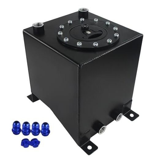 2.5 Gallon Fuel Cell 10L Universal Gas Tank with Level 2.5 gallon Black