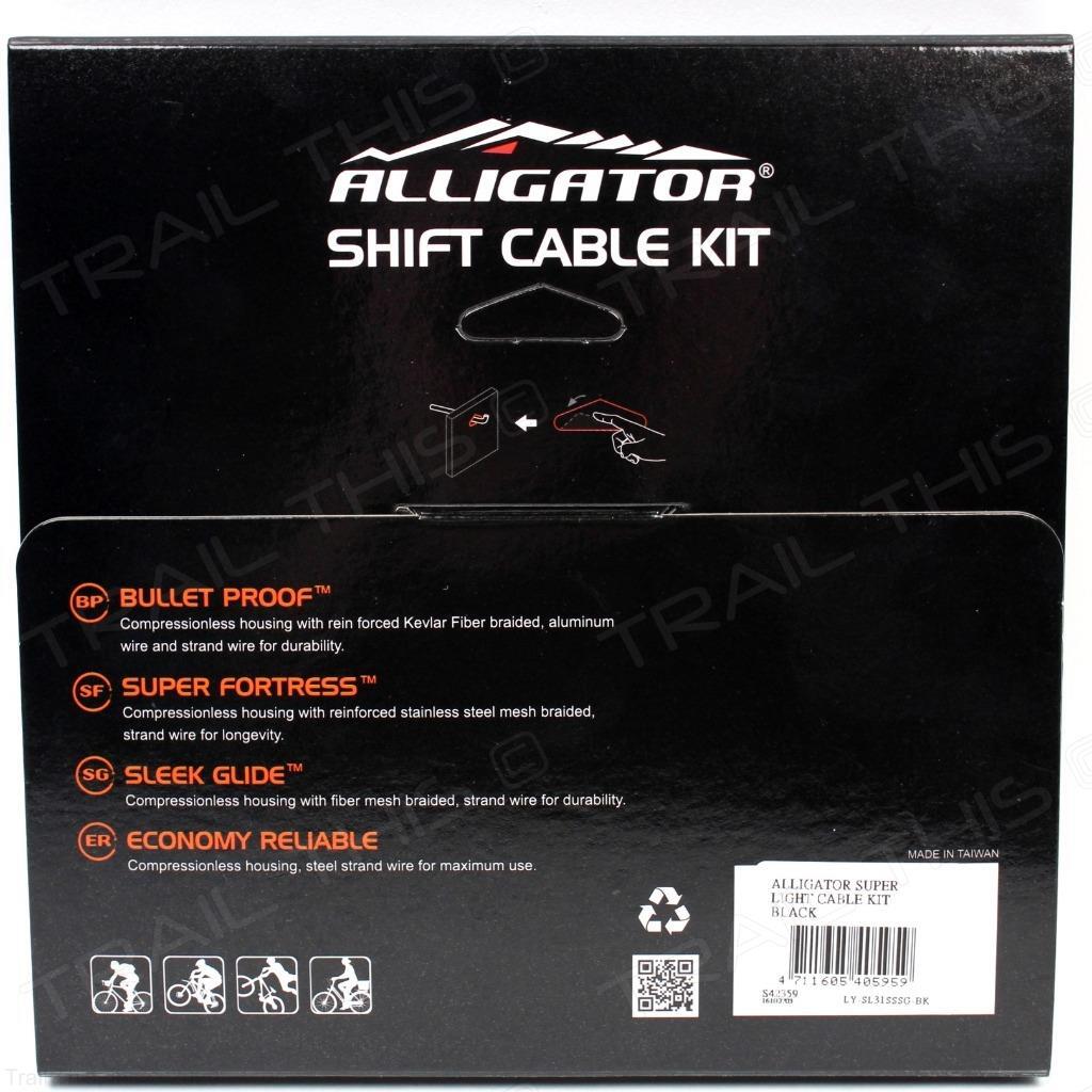 Alligator Superlight Front/Rear Bike Shift Cable Housing Set Fits Shimano SRAM