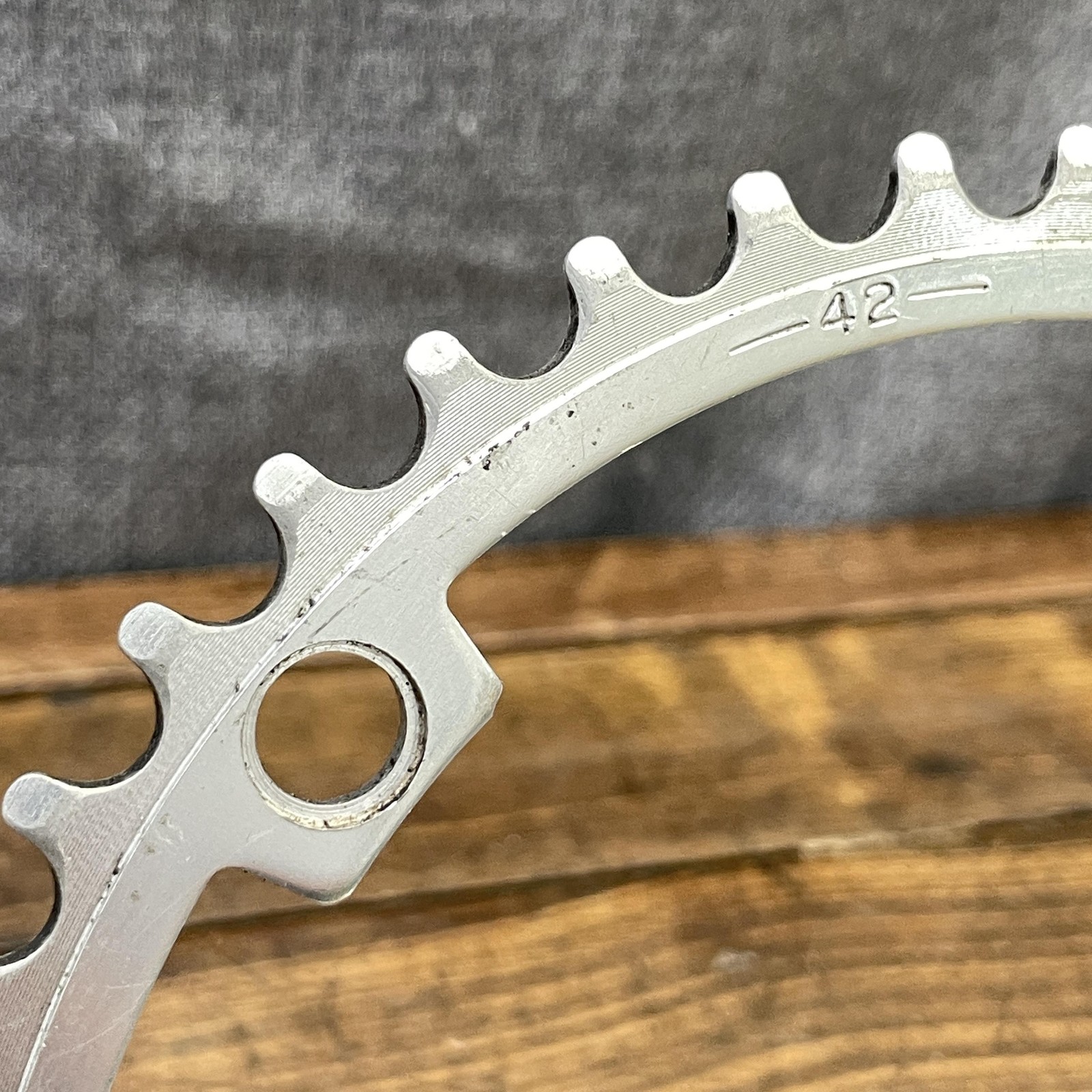 Vintage SR Sakae 42T Chainring 144 BCD 5-Arm Aluminum Road Bike Single Speed