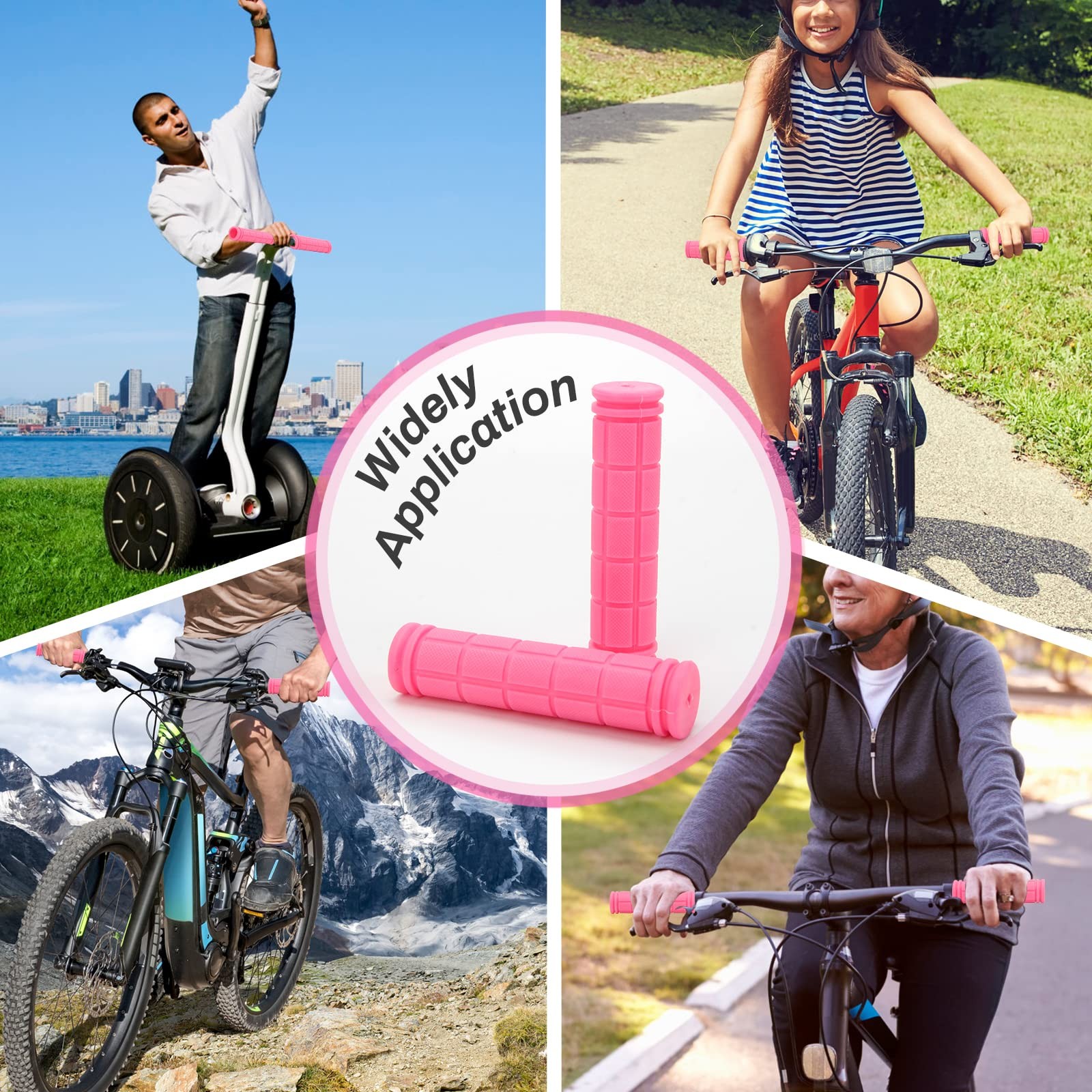 Coolrunner Bike Handlebar Grips, Bicycle Grips for Kids Girls Boys, Non-Slip
