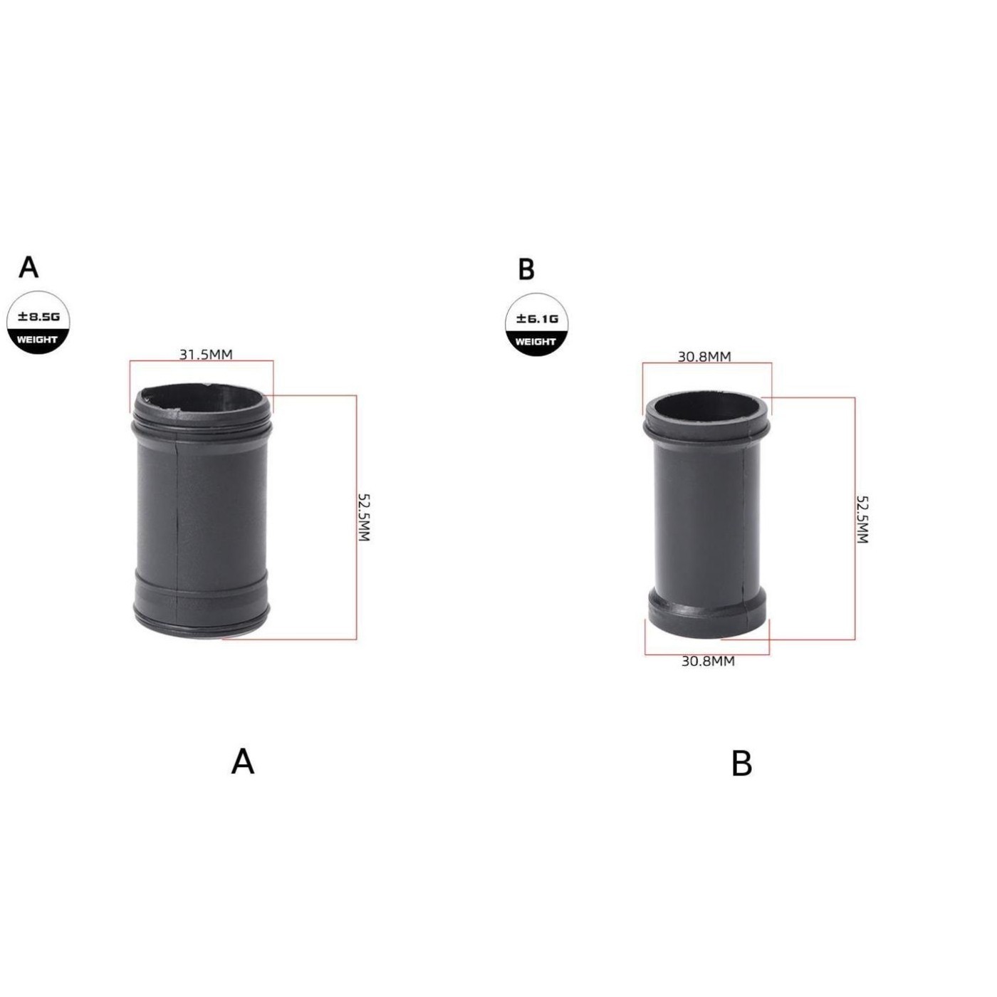 Plastic Inner Sleeve for BSA Bottom Bracket Shell 68mm or 73mm ID 31.5mm
