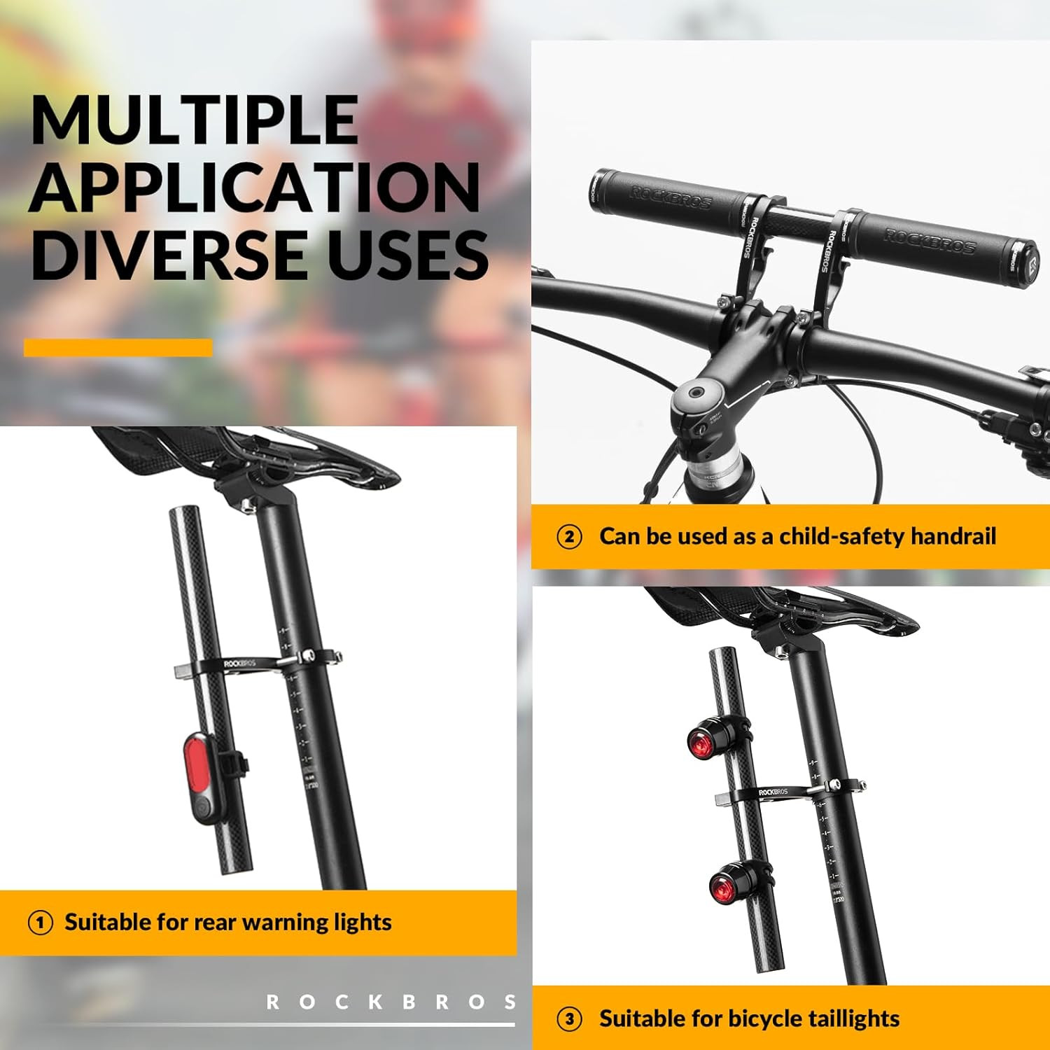 Bike Handlebar Extender Double Bike Handlebar Bracket Bicycle Handlebar Extensio