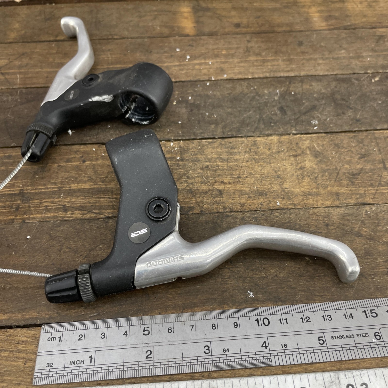 Vintage Shimano Deore BL-MT63 SLR Alloy Brake Levers 22.2mm Mountain Bike Japan