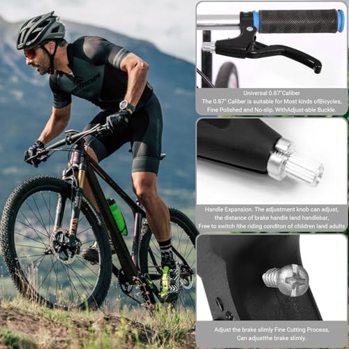 Universal Bicycle Brake Levers Set (Pair) – 22mm (7/8″) Bike Brake Lever Only
