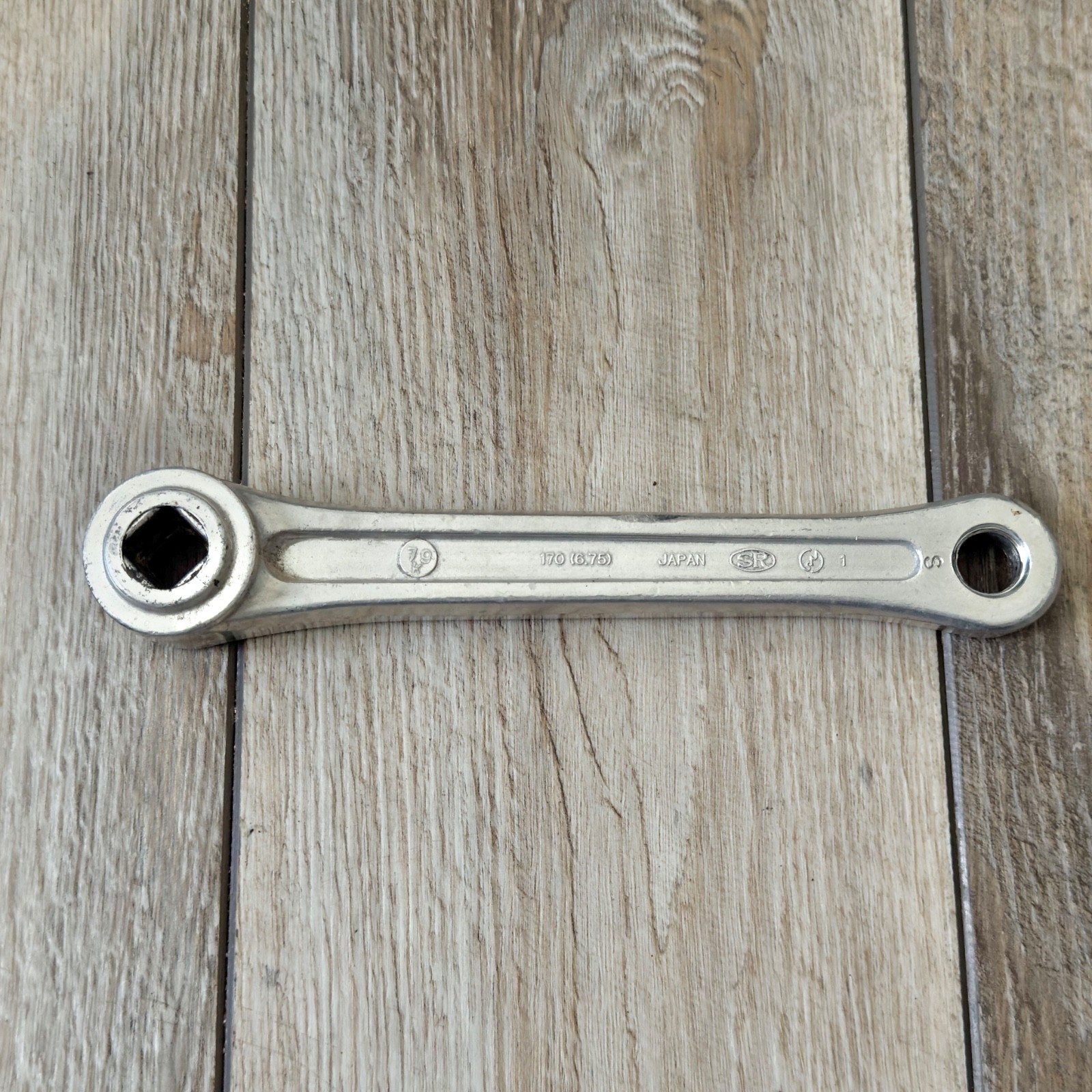 Vintage 1980 SR Silstar 170mm Double Crankset 52/40T Square Taper Read