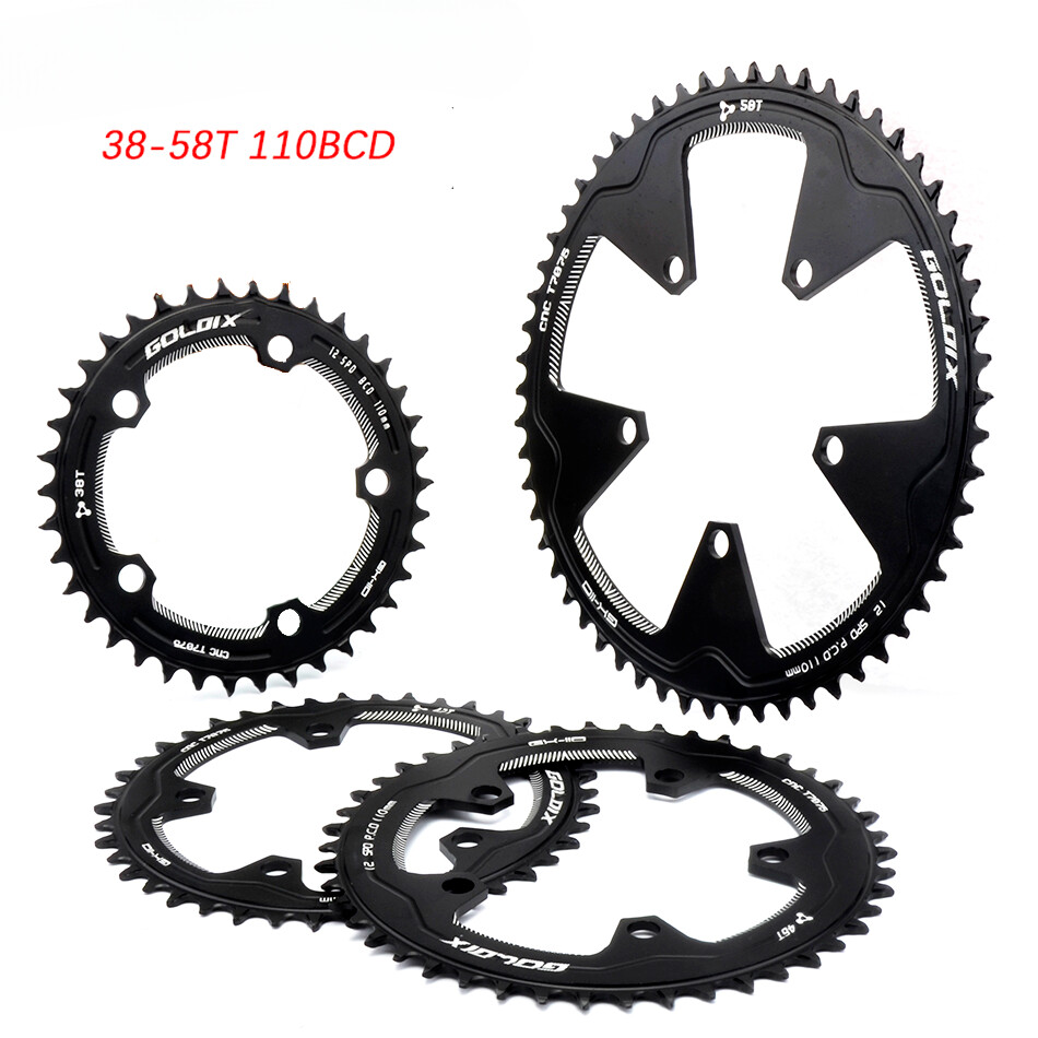 110-5 BCD 110BCD Road Bike Chainring Narrow Wide 38T-58T Bike Chainwheel