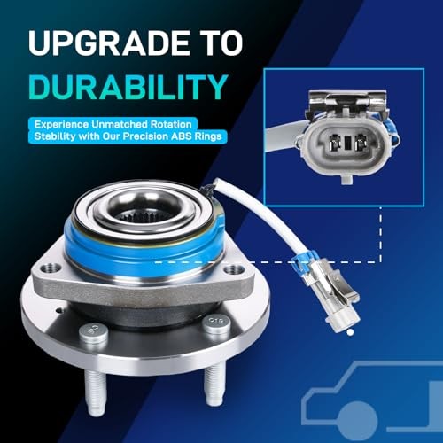 2 Pack Front Wheel Bearing and Hub Assembly Replace 513121 513121×2 Standard