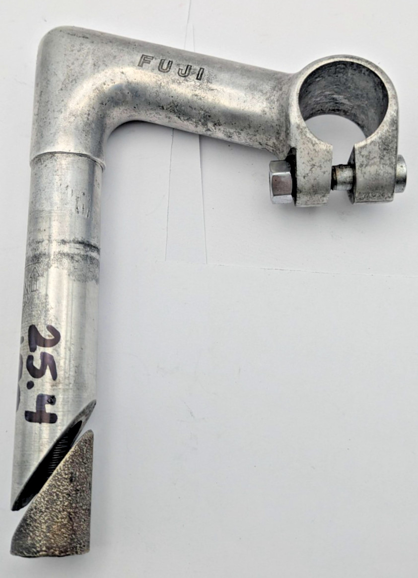 NITTO FUJI QUILL STEM JAPAN 22.2 25.4MM CLAMP 100MM ALUMINUM SILVER