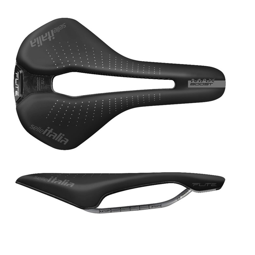 SELLE ITALIA MAX FLITE BOOST – GEL SUPERFLOW – TI 316 RAILS –COMFORT ROAD SADDLE