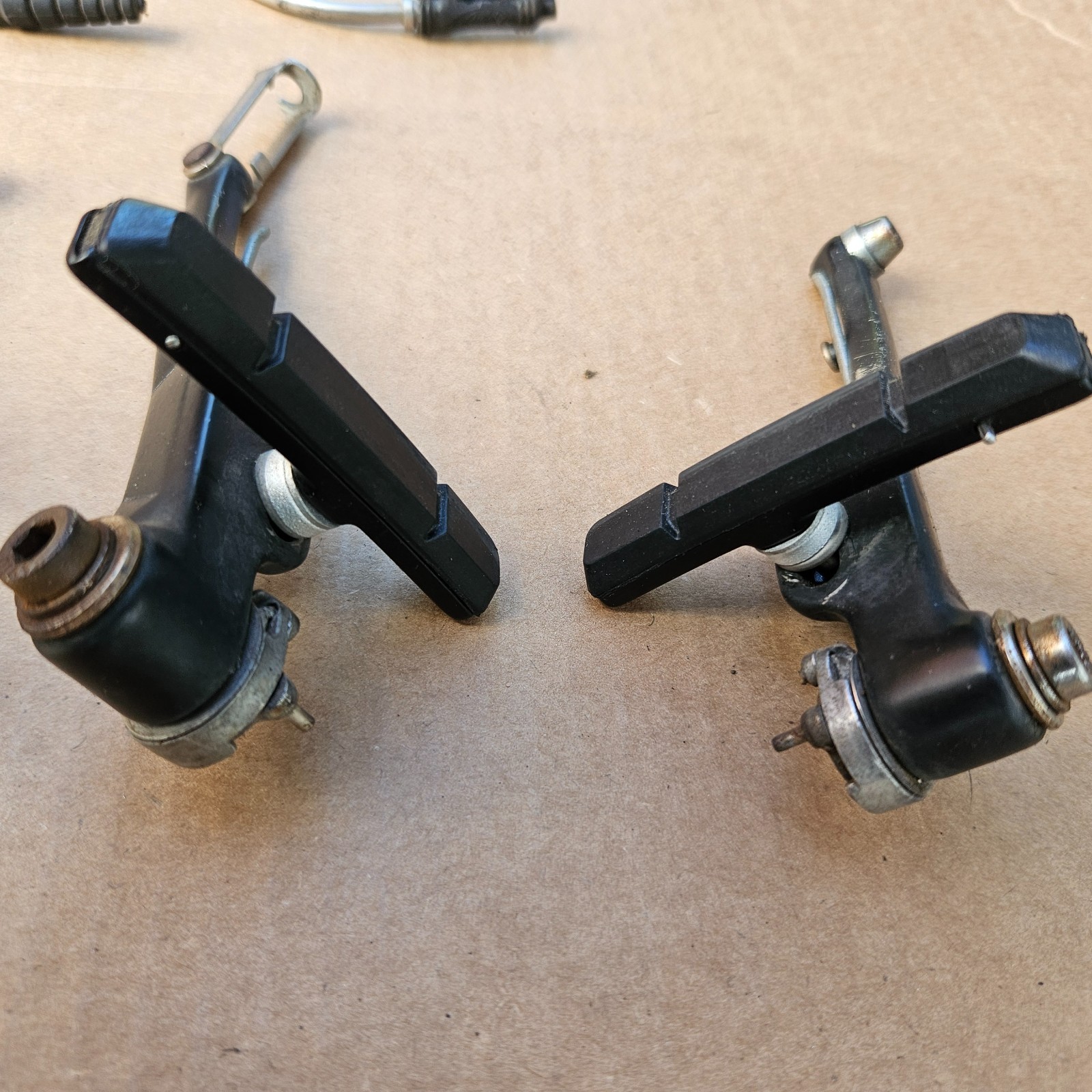 Vintage 90s Avid 10 Mountain Bike V Brakes Linear Pull Black Front + Rear Set
