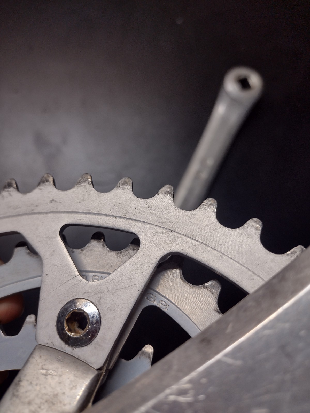 Shimano FC-B124 Biopace Triple Mountain Bike 175 Cranks Crankset Silver 110BCD