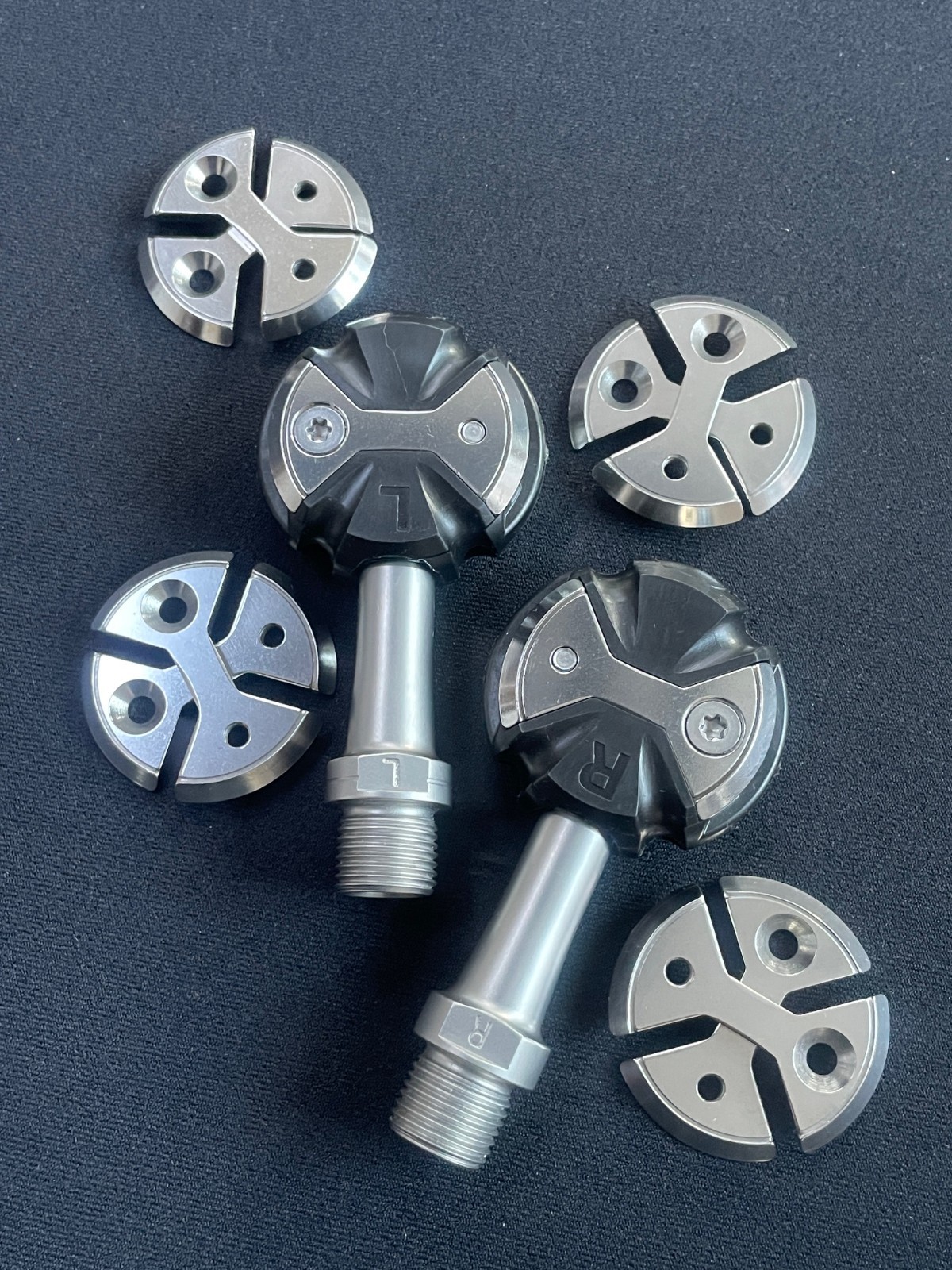 Speedplay Zero Stainless Steel pedal set, 53 (PEDALS ONLY) & misc parts, NEW