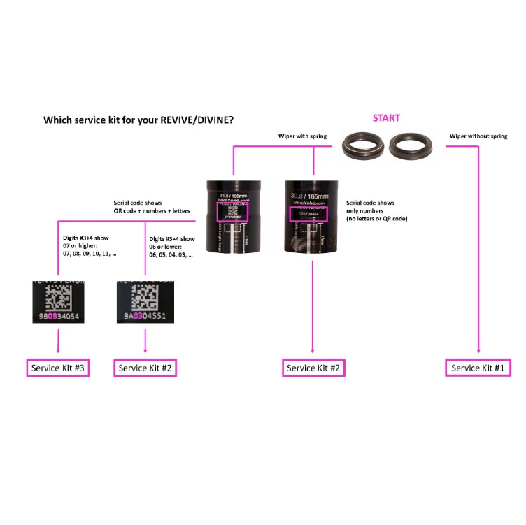Bike Yoke Revive + Divine Service Kit Bundle #2 & #3.1 | Seatpost Maintenance &