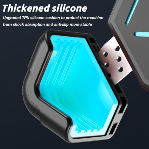Motorcycle Phone Mount, ABS Quick Release Bike Phone Holder for 4.7» Blue