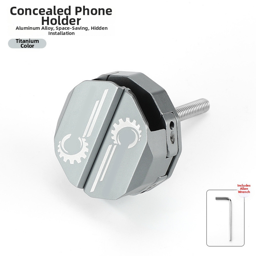 Commuting Rides Bicycle Phone Holder 360 Rotatable Compact 4.5*4.5cm Secure Grip