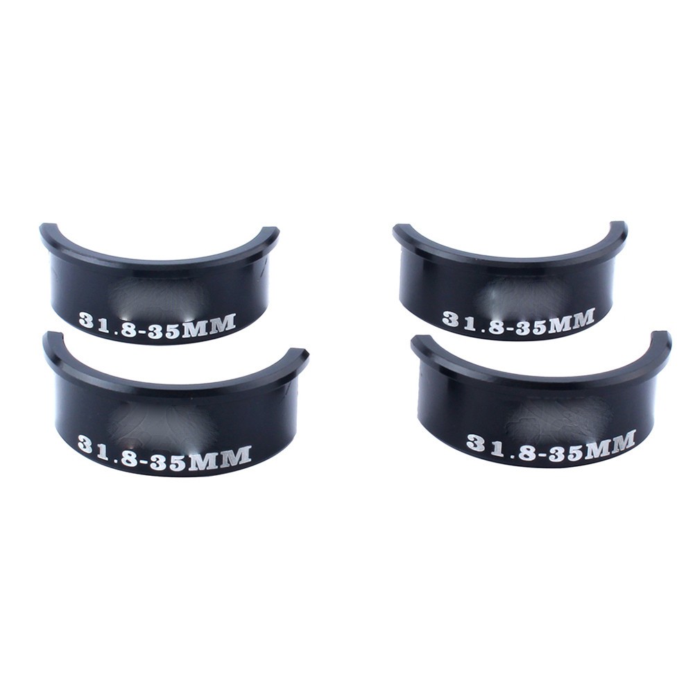 Handlebar Stem Reducer Aluminum Alloy 4Pcs Set For Handlebar Upgrade