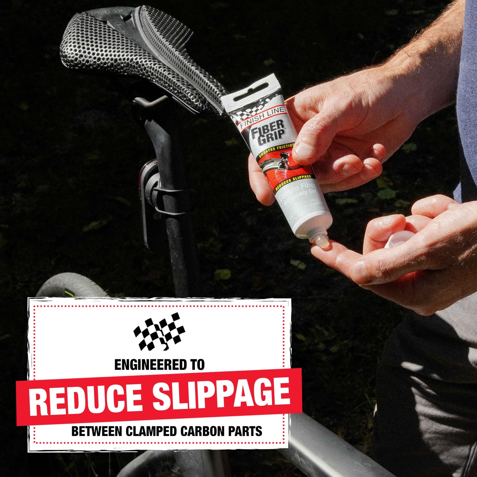 Carbon Bicycle Assembly Gel Fiber Grip Friction Paste Compound Clear 1.75oz