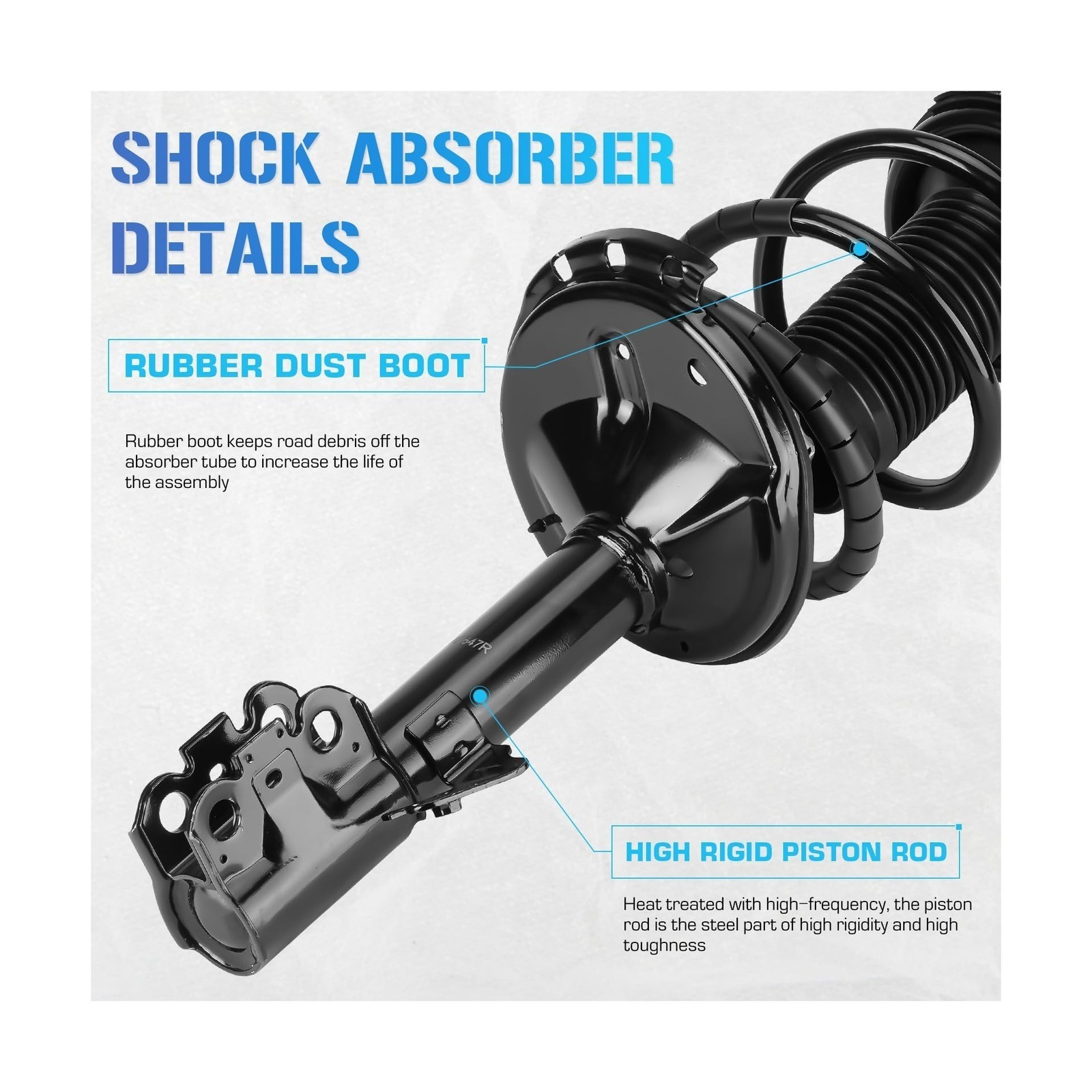 Front Struts w/ Coil Springs – Fit For Toyota Highlander 04-07 FWD 2.4/3.3
