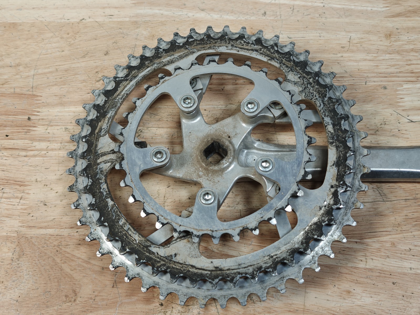 Sakae CR Turbine Crankset, 50/45/32T, 170mm Crank Arm Length, Drive Side Only
