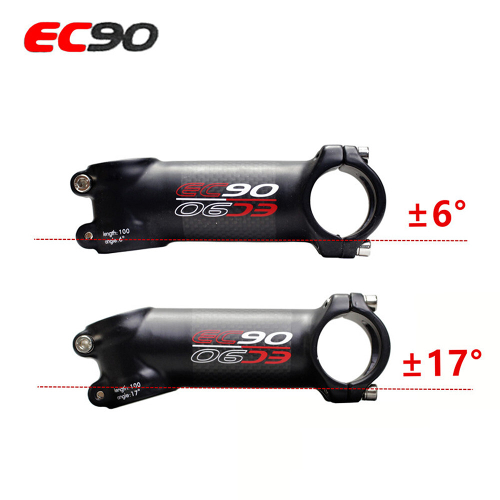 U EC90 Carbon+Aluminum Bicycle Stem MTB Road Bike 6/17° Stems 31.8/28.6 60-120mm