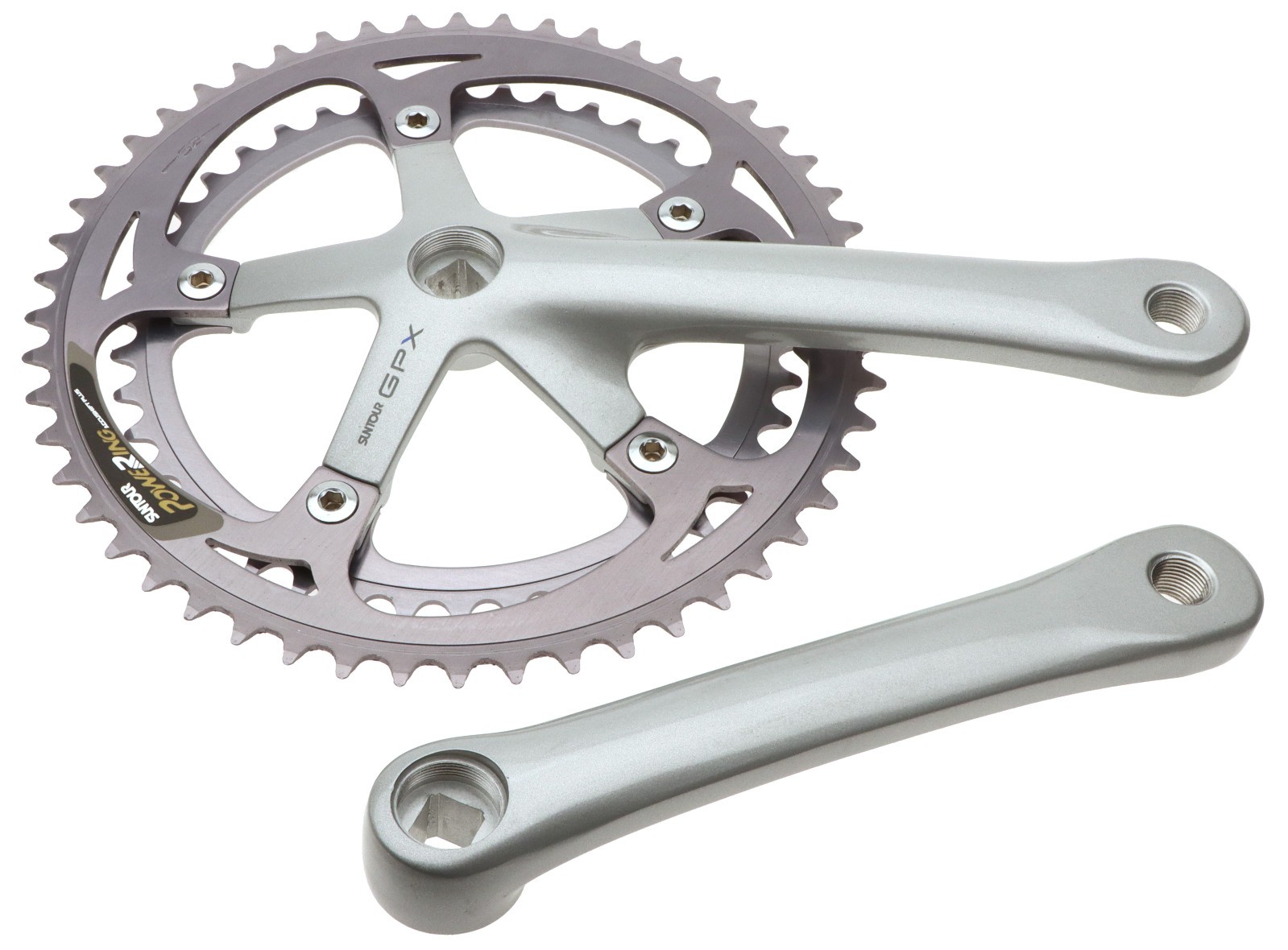 Sun Tour GPX CW-90 Crankset 8 Speed 172.5mm Silver 52/42 NOS NEW VINTAGE