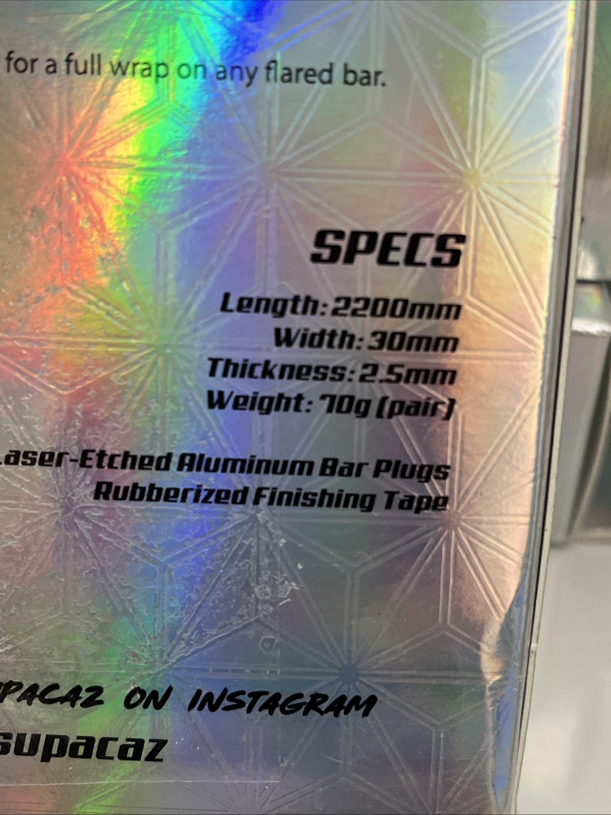 SUPACAZ Super Sticky KUSH Star Fade Oil Slick Tape Ano Plugs purple