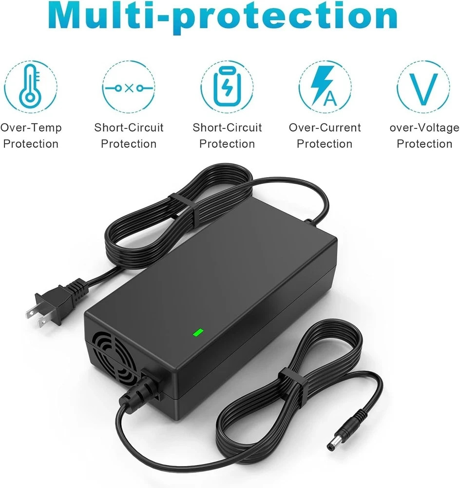 Multi-Device Charger 54.6V 2A with Cooling Fan and LED Indicator Light