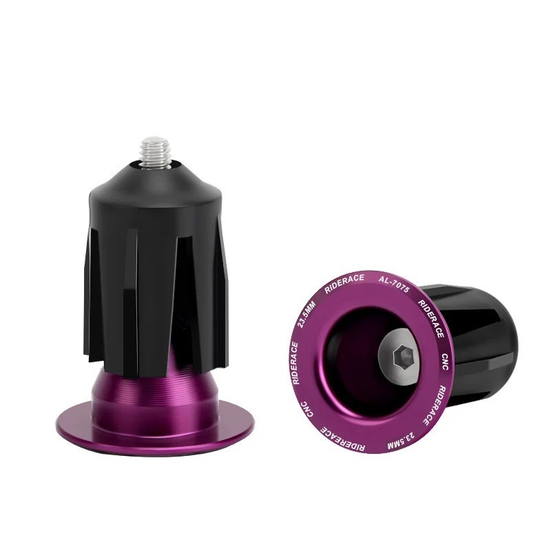 1 Pair Bike Handlebar End Plugs Aluminum Alloy Bar End Caps MTB Road Bicycle