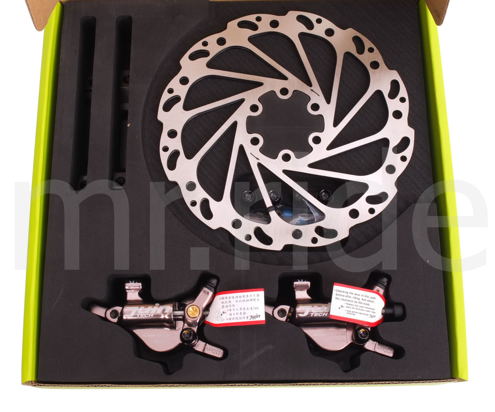 JUIN Tech M1 Cable actuated Hydraulic Mountain MTB E-bike Disc Brake set+Rotor