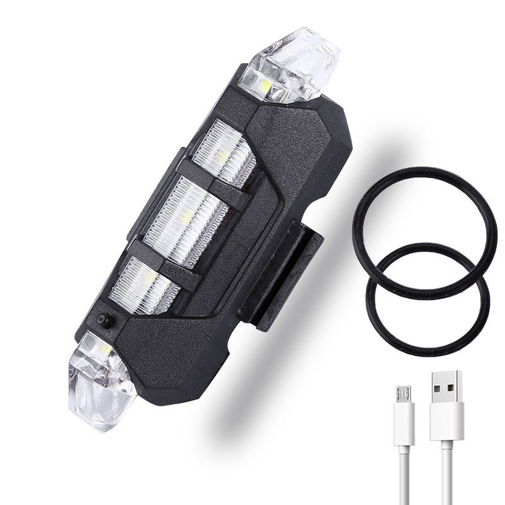 Rechargeable Waterproof Taillight for Bikes 7.5 x 3 x 2 cm Flashing Modes