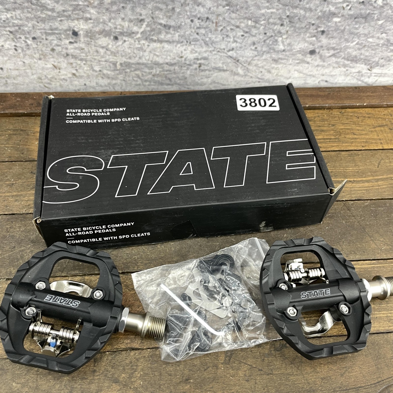 State Bicycle Co All-Road Pedals SBC-AR1 Shimano SPD Compatible 9/16 in w/Cleats