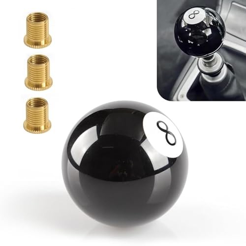 WZP Shift Knob Manual Gear, 8 Ball Round Shift Knob, Acrylic 5 6 Speed Shifter