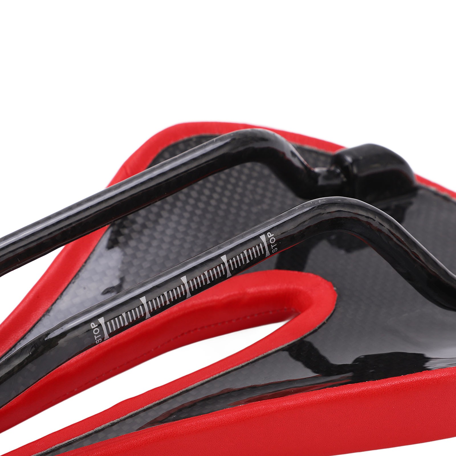 White Saddle Replacement Comfortable Hollow 3K Carbon Fiber + Leather