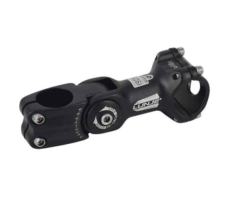 LUNJE 31.8mm Adjustable Bike Stem 90/100/110mm Aluminum Alloy MTB Road Bike Hand