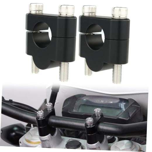 22mm Handlebar Risers 7/8» Motorcycle ATV Dirt Bike 20mm(0.78inch) Sand Black