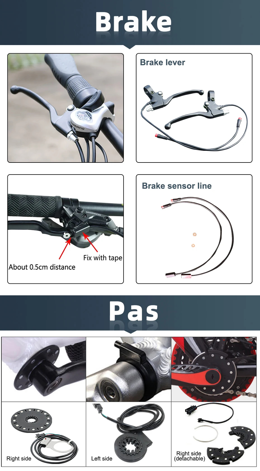 48V 250-2000W MTB Electric Bike Front/Rear Brushless Motor Wheel Waterproof Plug