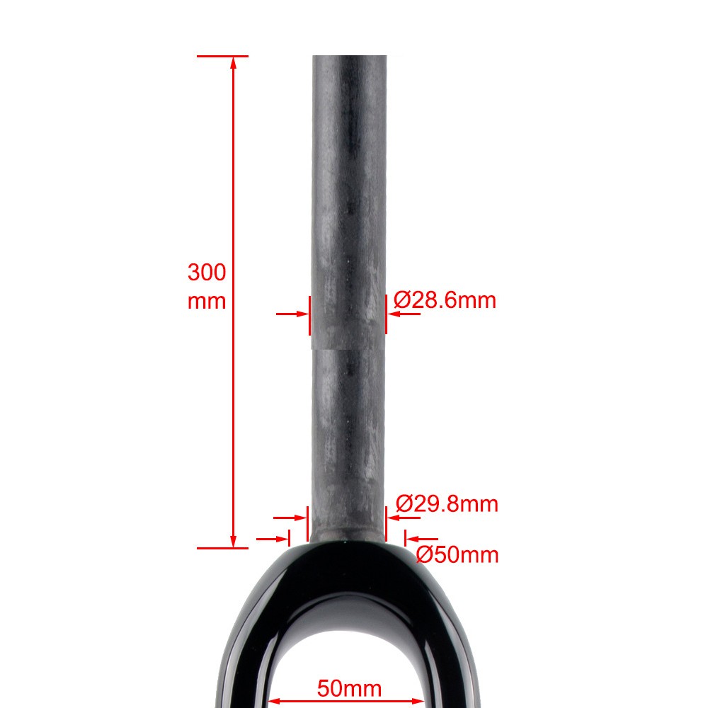 1 1/8 carbon fiber bicycle road bike gravel fork 700C 42C Disc 12mm thru-axle