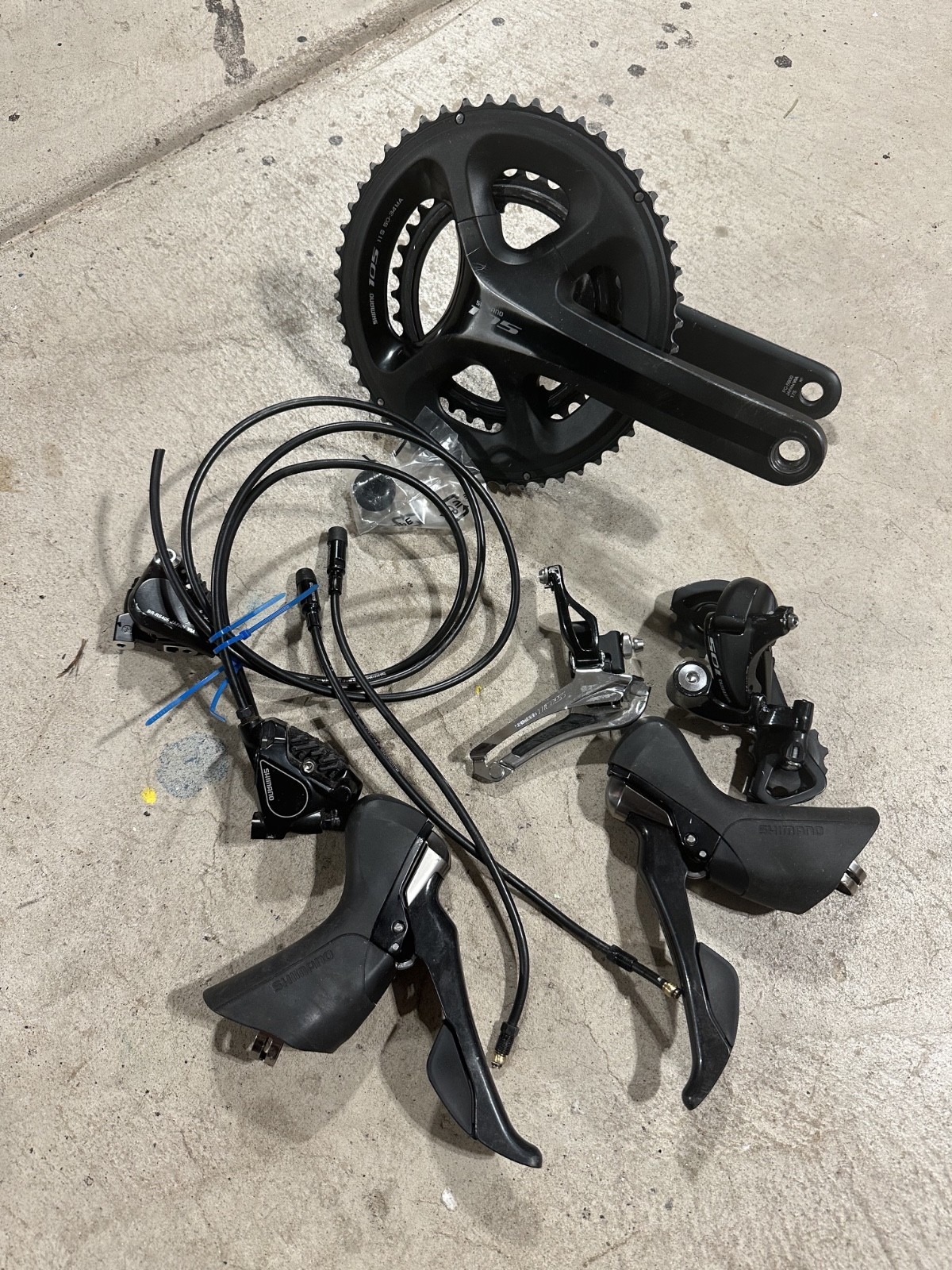 USED Shimano 105 5800 RS405 2×11 Disc Road/Gravel Groupset ST/BR/RD/FD