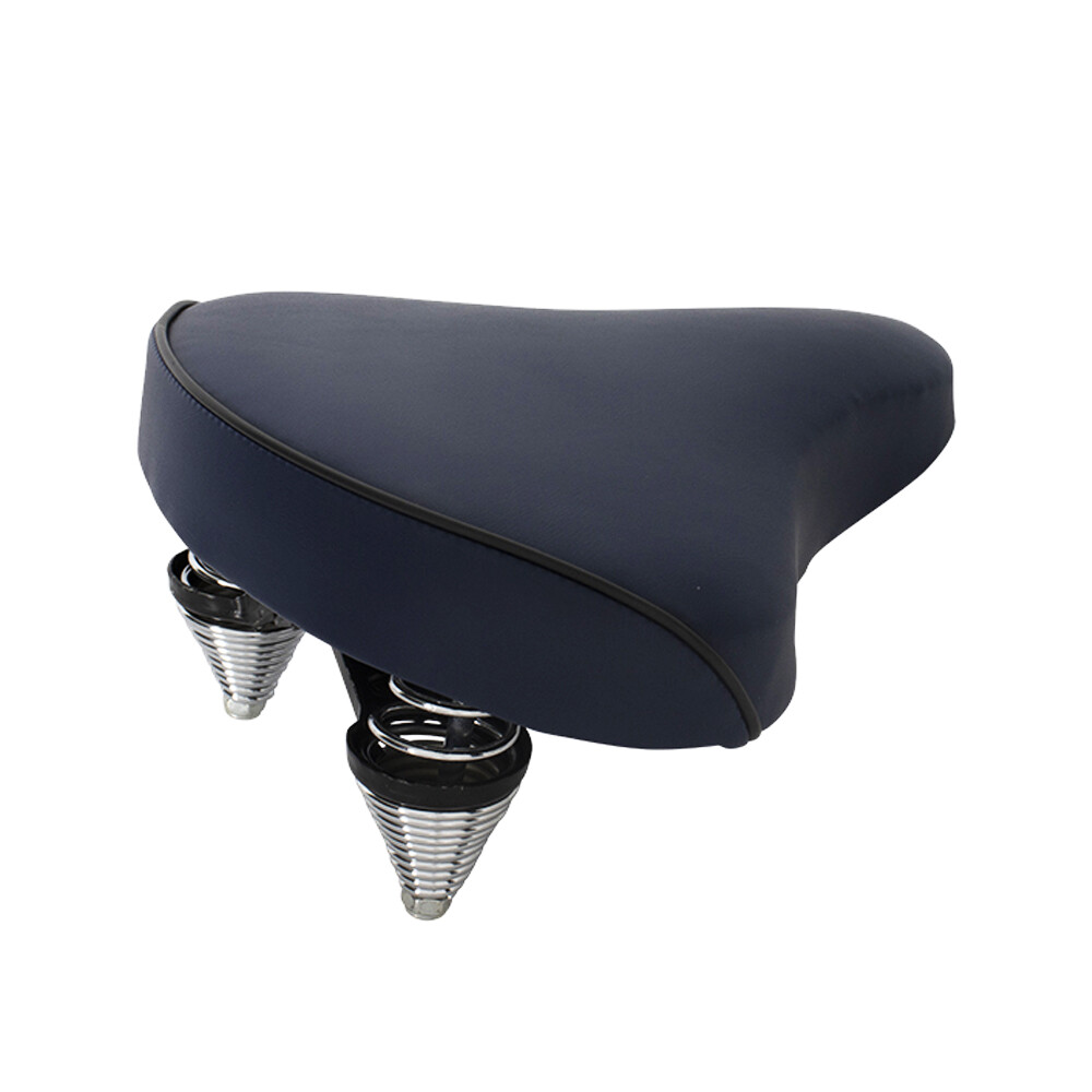 Standard Vinyl Beach Cruiser Large Saddle Bicycle Seat 209 Bike Seat BLUE