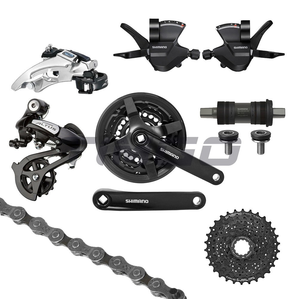 Shimano M310 Altus 3×8 Speed Groupset FC-TY301 BB-UN101 Derailleur SL-M315 HG40