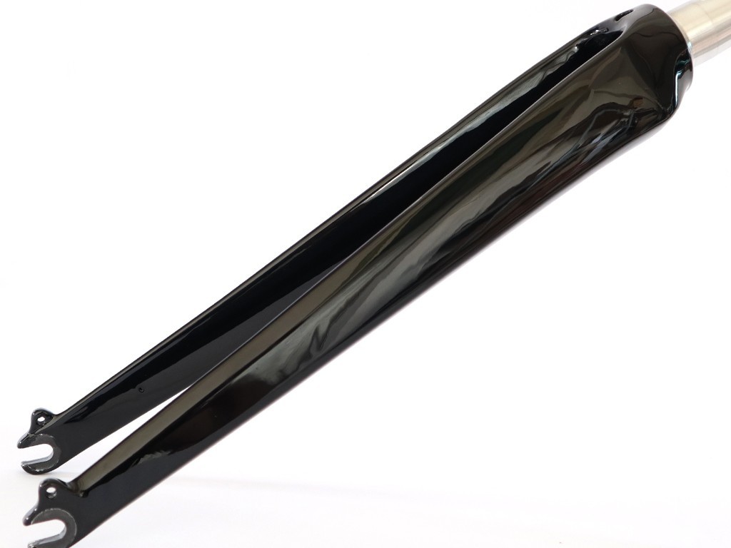 1-1/8″ to 1-1/4″ Road Bike Carbon 700C Tapered Fork Black 580g